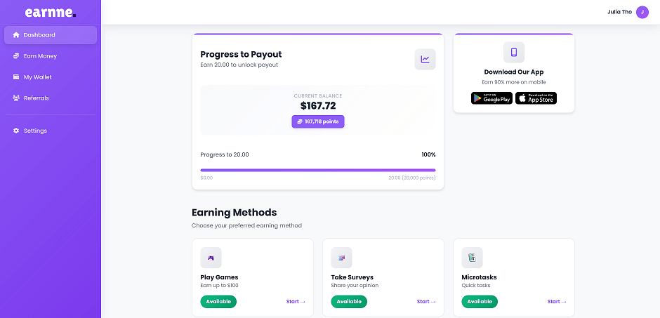 High-paying Earnne surveys - Complex surveys with higher payments