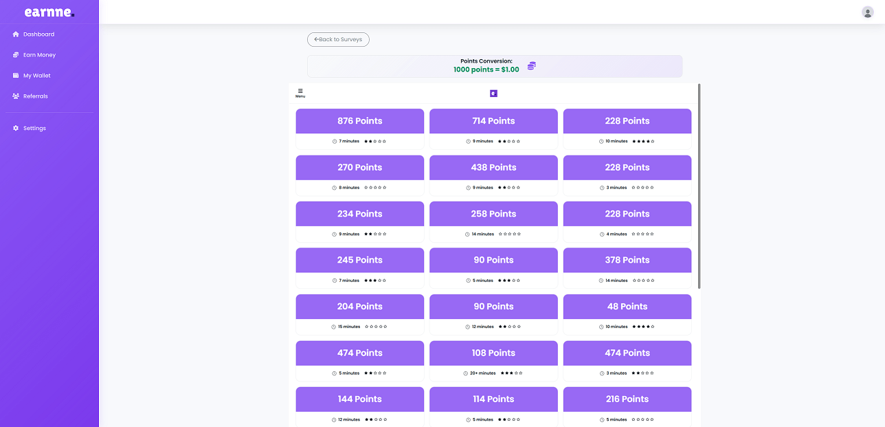BitLabs surveys on Earnne - Access BitLabs surveys and earn money