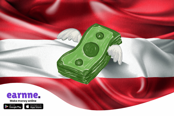 Earnne app available in the Austria with rewards and online earning opportunities
