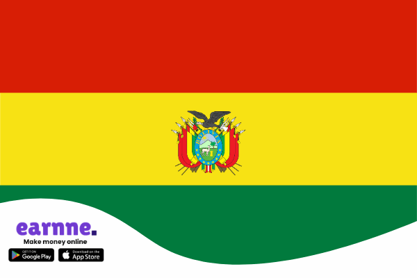 تطبيق Earnne متاح في Bolivia مع المكافآت وفرص الكسب عبر الإنترنت