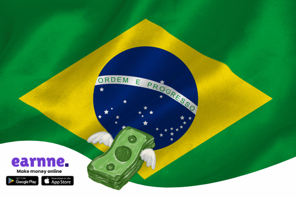 Earnne app available in the Brazil with rewards and online earning opportunities