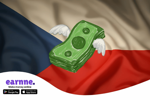 Earnne app available in the Czech Republic with rewards and online earning opportunities