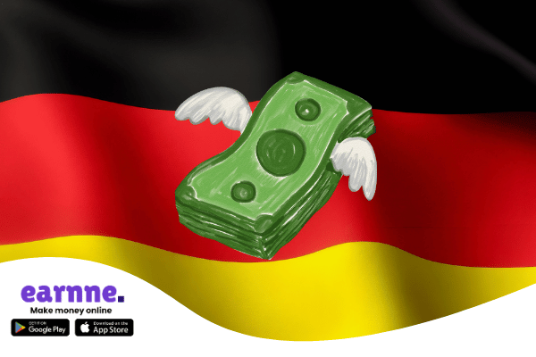 Earnne app available in the Germany with rewards and online earning opportunities
