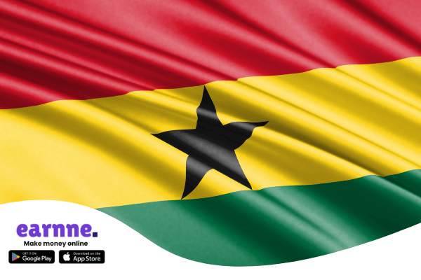 Earnne app available in the Ghana with rewards and online earning opportunities