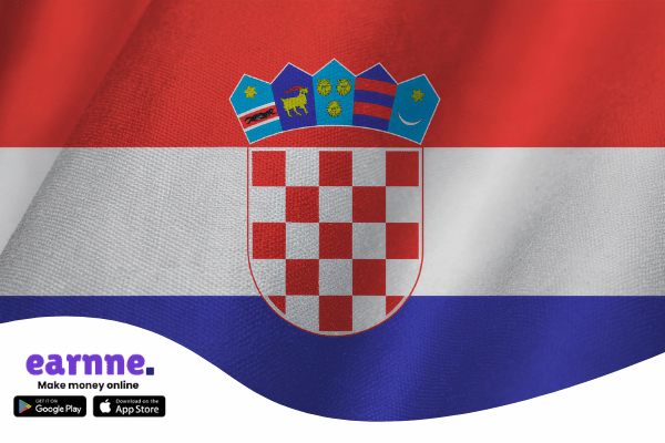 Earnne app available in the Croatia with rewards and online earning opportunities