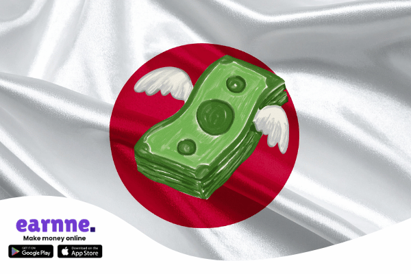 Додаток Earnne доступний у Японія з винагородами та можливостями онлайн-заробітку