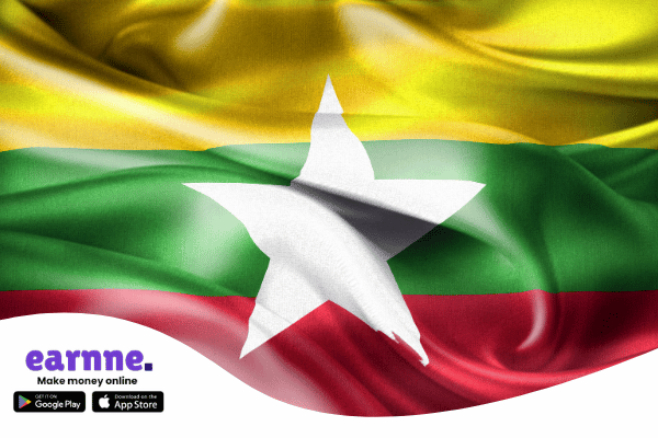 Earnne app available in the Myanmar with rewards and online earning opportunities