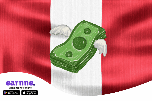 Earnne app available in the Peru with rewards and online earning opportunities
