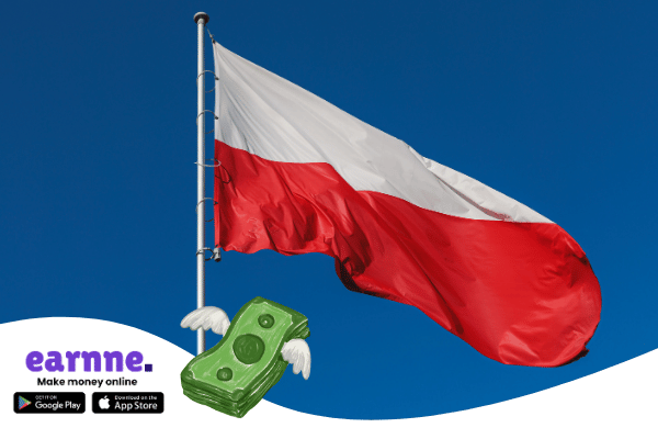Earnne ऐप पोलैंड में पुरस्कार और ऑनलाइन कमाई के अवसरों के साथ उपलब्ध