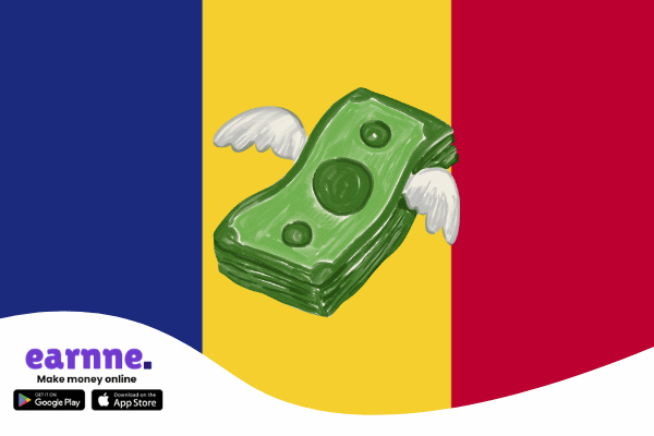 App Earnne disponível no Romênia com recompensas e oportunidades de ganhos online