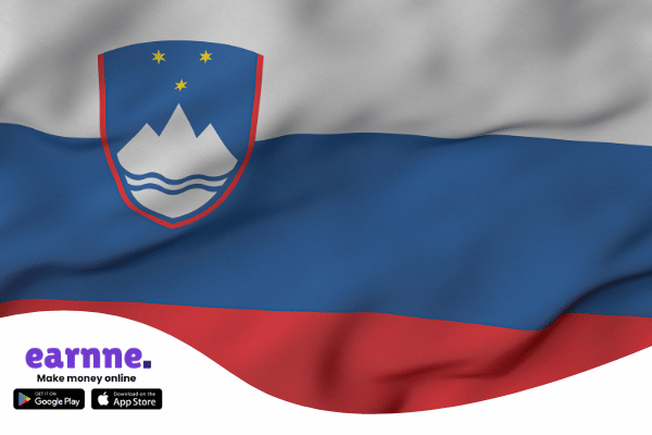Earnne app available in the Slovenia with rewards and online earning opportunities