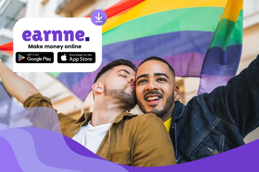 Make money as a Gay person on Earnne — flexible online income