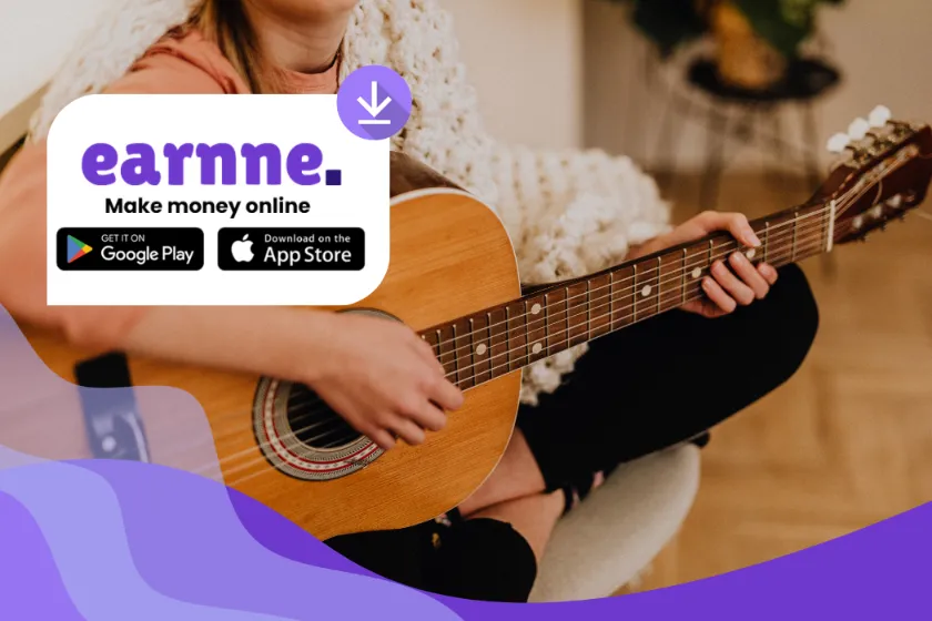 Make money with Guitar on Earnne — games and paid offers