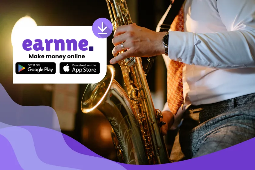 Make money with Saxophone on Earnne — games and paid offers
