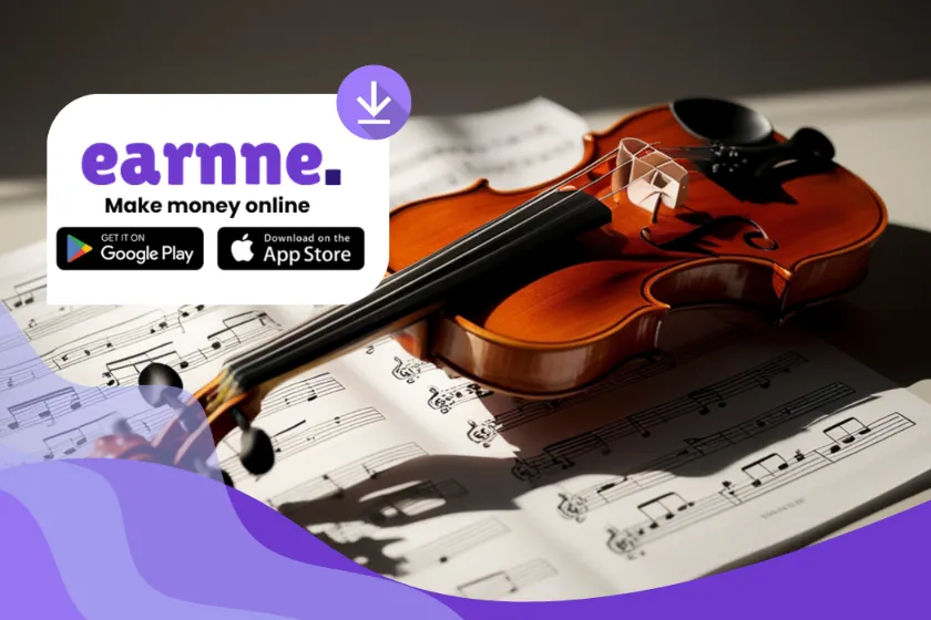 Make money with Violin on Earnne — games and paid offers