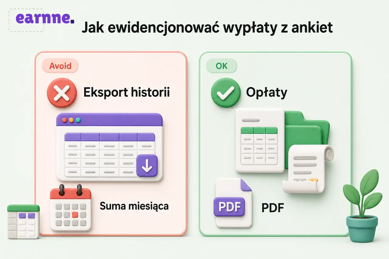 Infografika: jak ewidencjonować wypłaty z ankiet